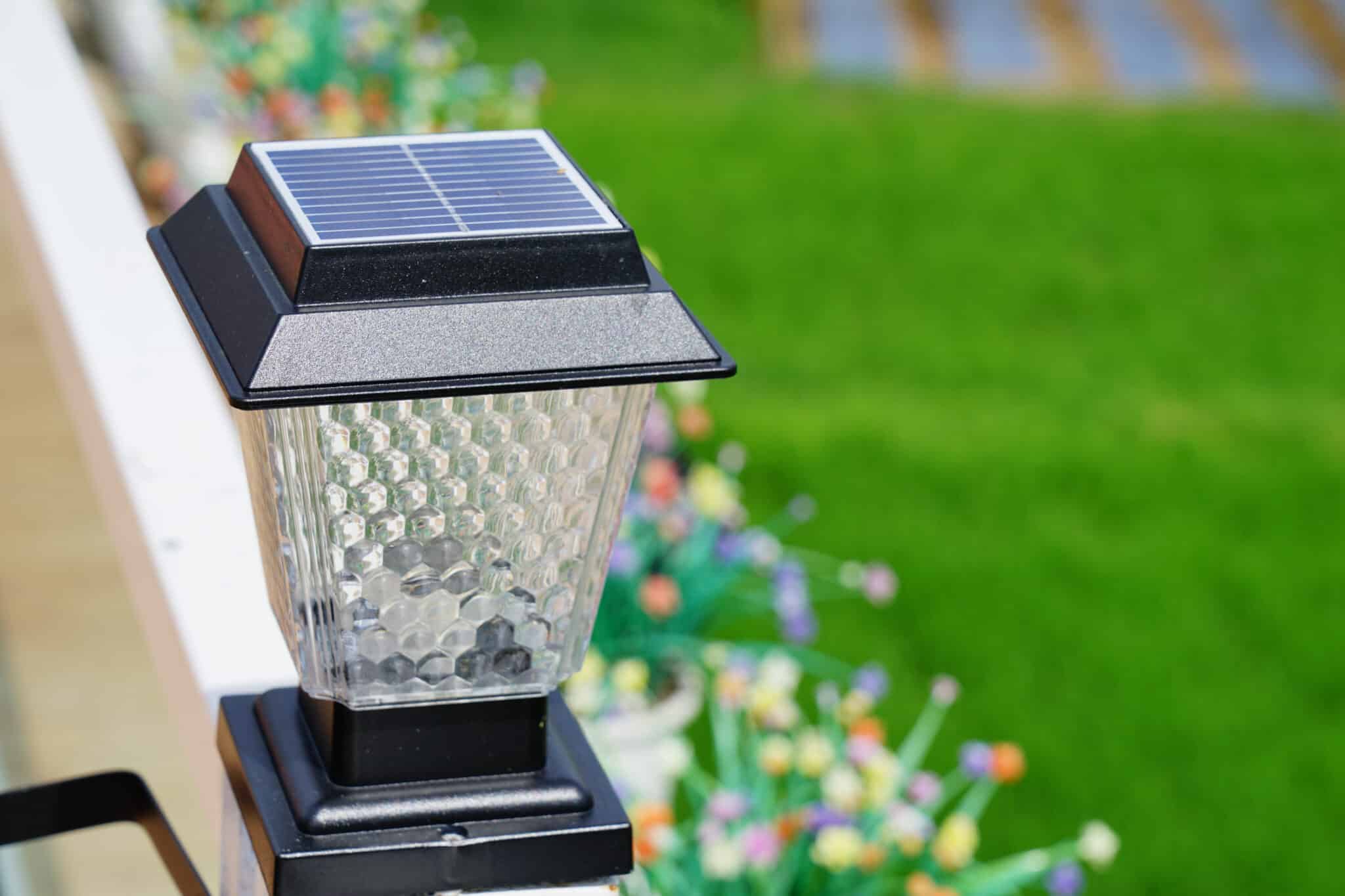 LED Solar powered outdoor lighting.